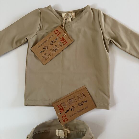 The Simple Folk Swim Long Sleeve Top Bottoms Set C015 - Picture 3 of 3